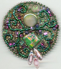 Pink and Green Purse MIrror