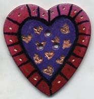 Heart button metal