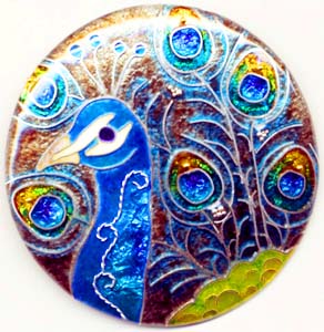 Peacock button