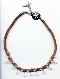 Woven Chain - 18K gold w/ pearls