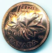 1964 Canadian Penny