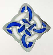 Celtic Knot plique-a-jour button