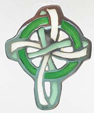 Celtic Knot Cross button