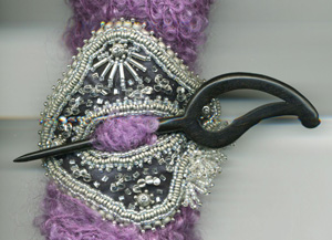 Silver Shawl Holder