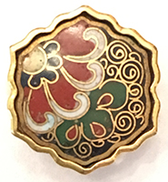 Cloisonne, linear button