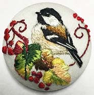 chickadee button