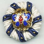 soutache butterfly button