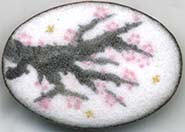 cherry tree branch button