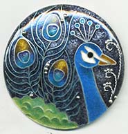 Peacock button