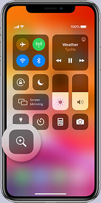 magnifier on iPhone